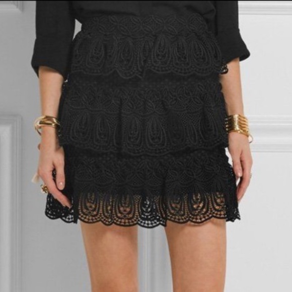 Self-Portrait Dresses & Skirts - Self Portrait Tiered Gulpure Mini Skirt Size 6